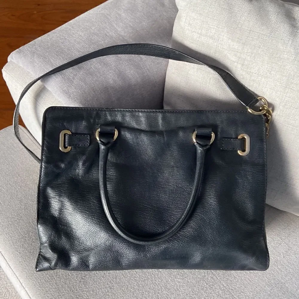 Michael Kors vintage black and gold details shoulder bag EUC